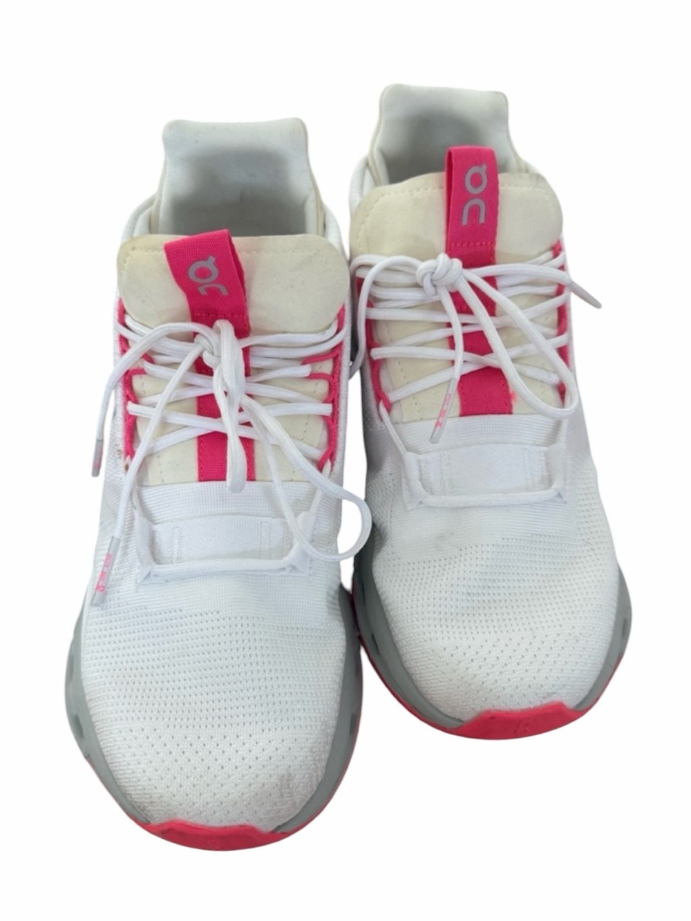 On Running Women's White and Pink‎ Athletic Running Shoes - Picture 3 of 6